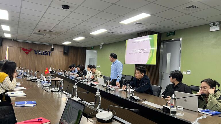 Tập huấn sử dụng hệ thống quản lý văn bản và điều hành tại VKIST